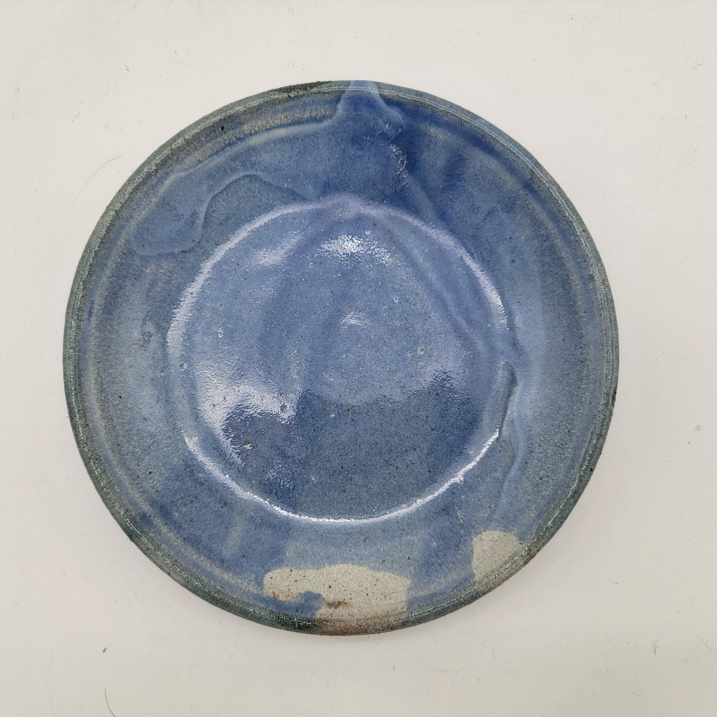 Vintage Blue Pottery Plate