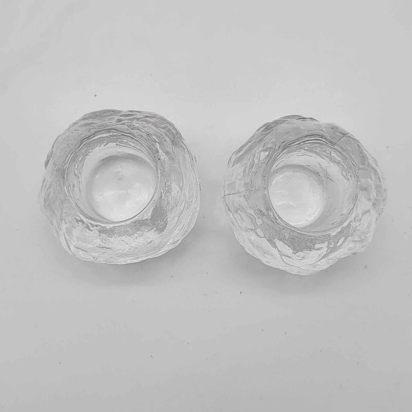 Pair of LE Smith Snowball Candle Holders