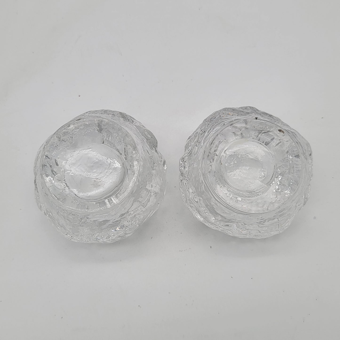 Pair of LE Smith Snowball Candle Holders