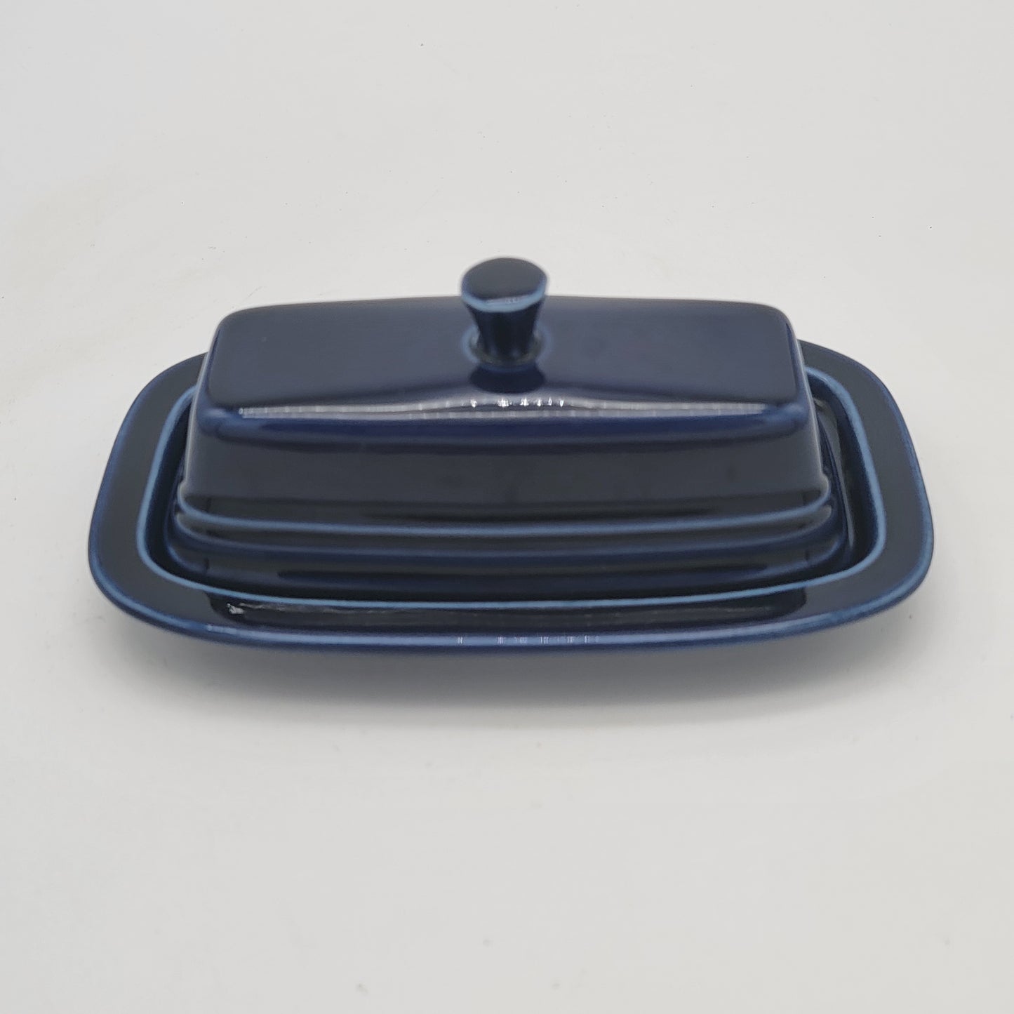 Cobalt Blue Fiesta Ware Butter Dish