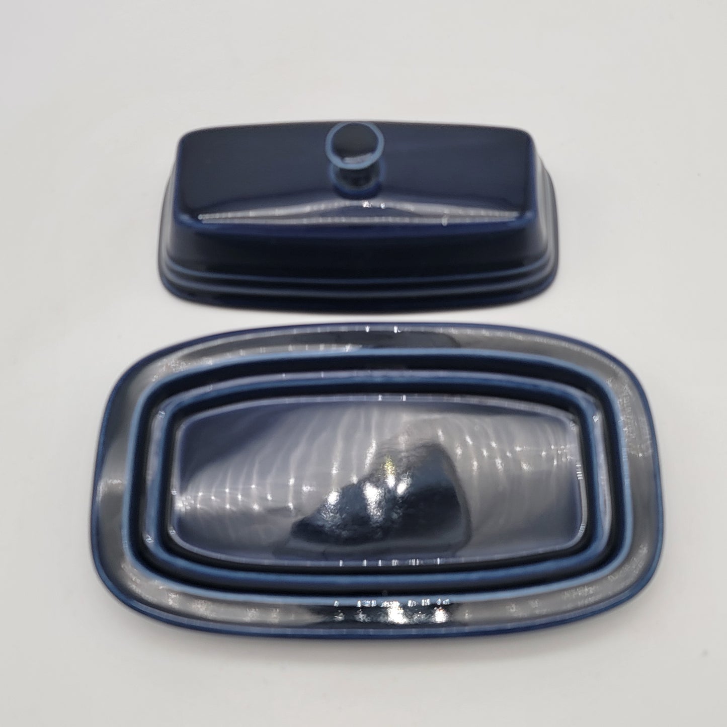 Cobalt Blue Fiesta Ware Butter Dish