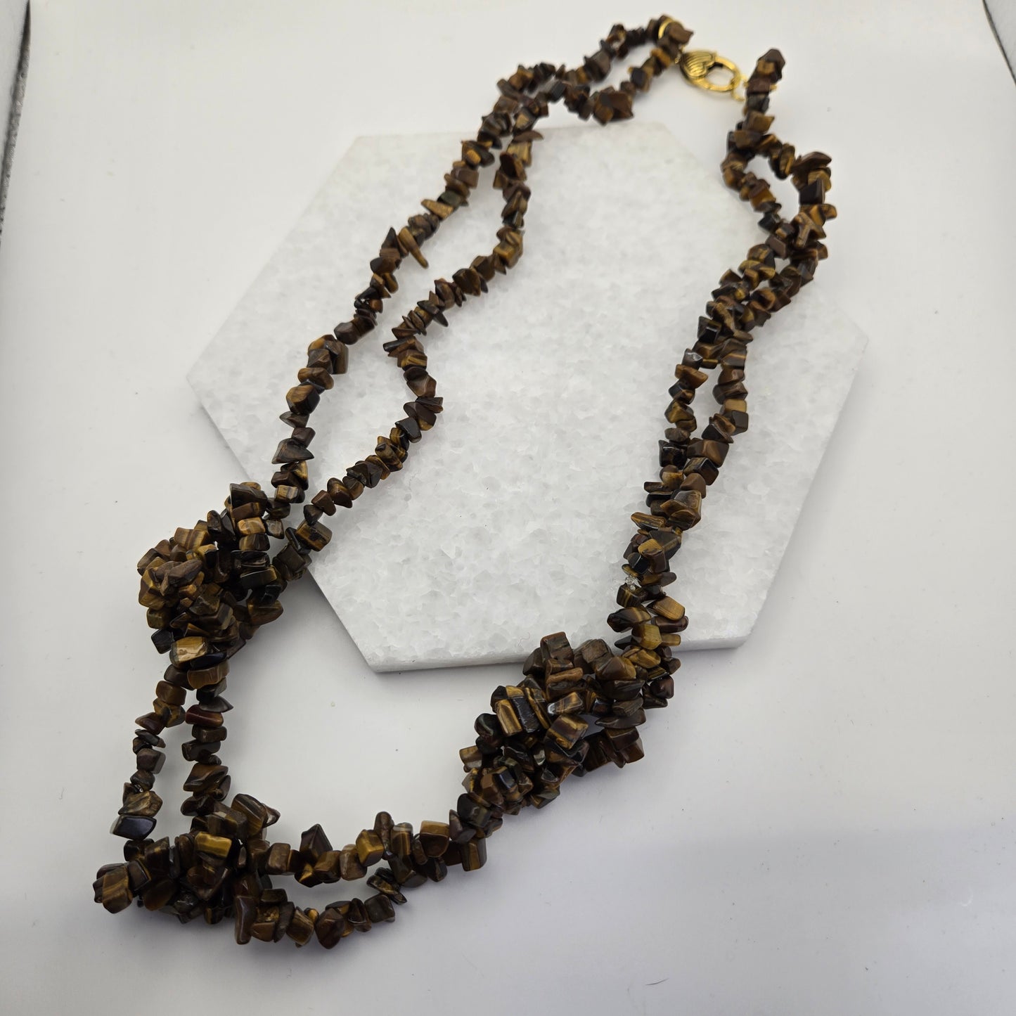 Tigers Eye Chip Necklace