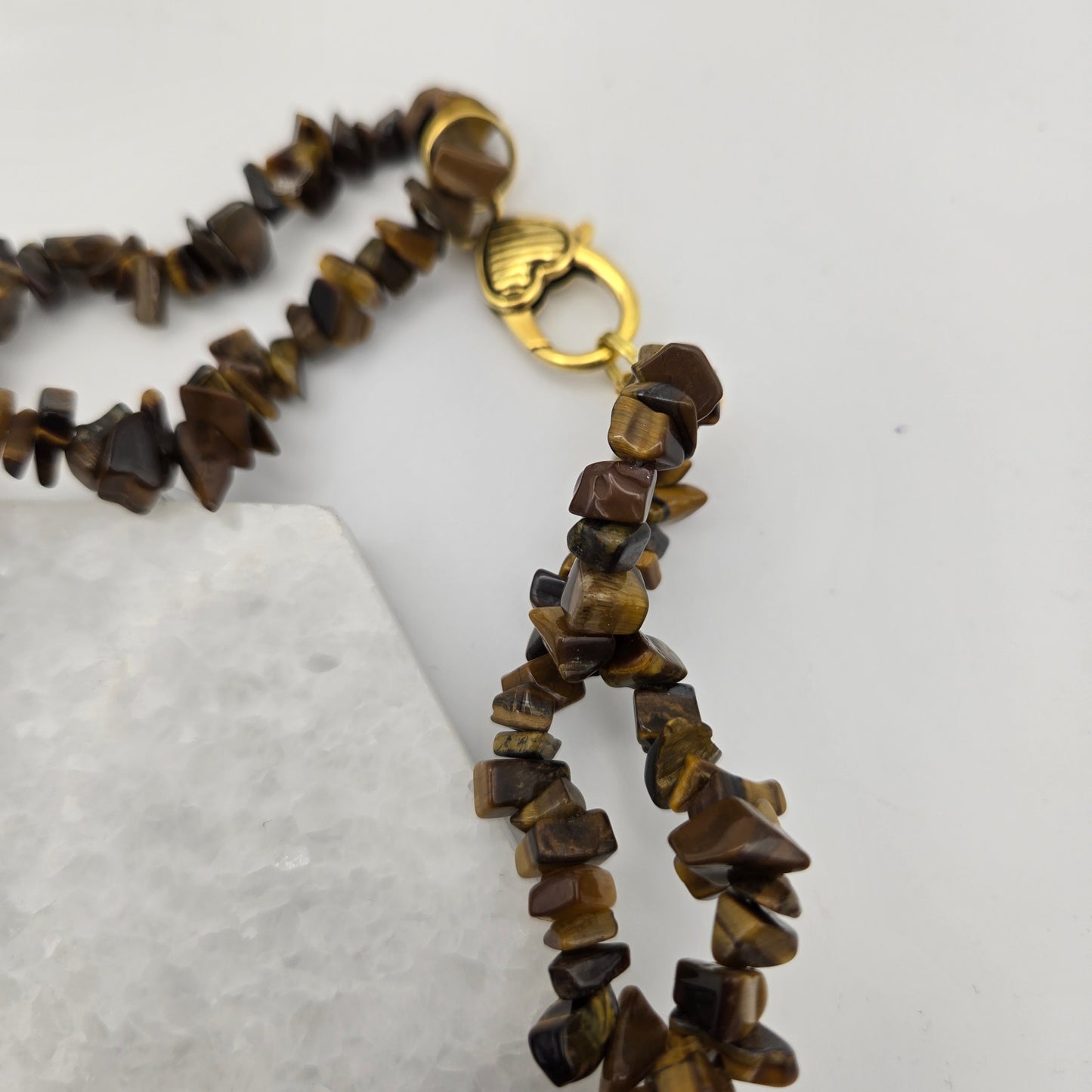 Tigers Eye Chip Necklace