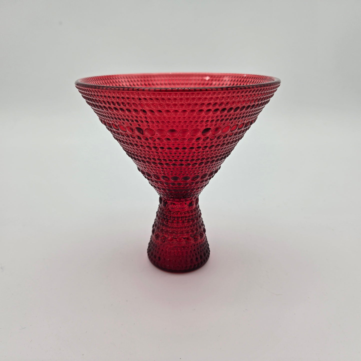 Set of 4 Red Jupiter Beaded Martini Glasses