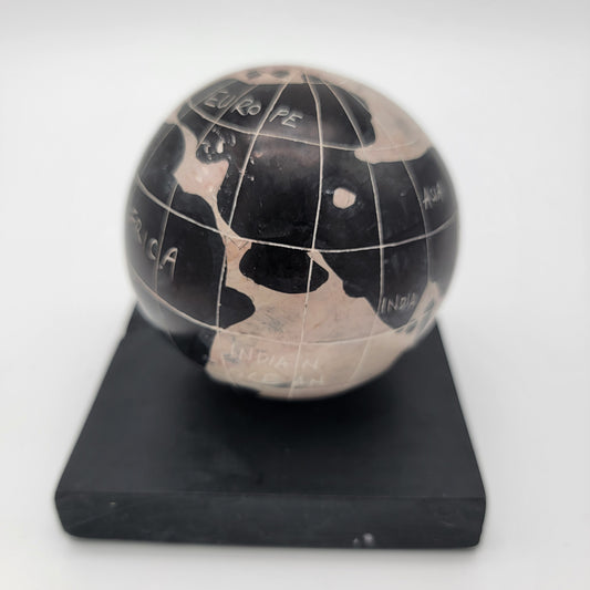 Soapstone Globe Statue