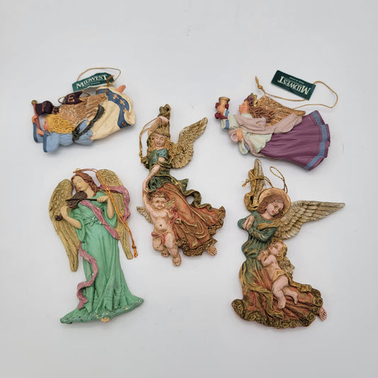 5 Midwest Cannon Falls Angel Ornaments