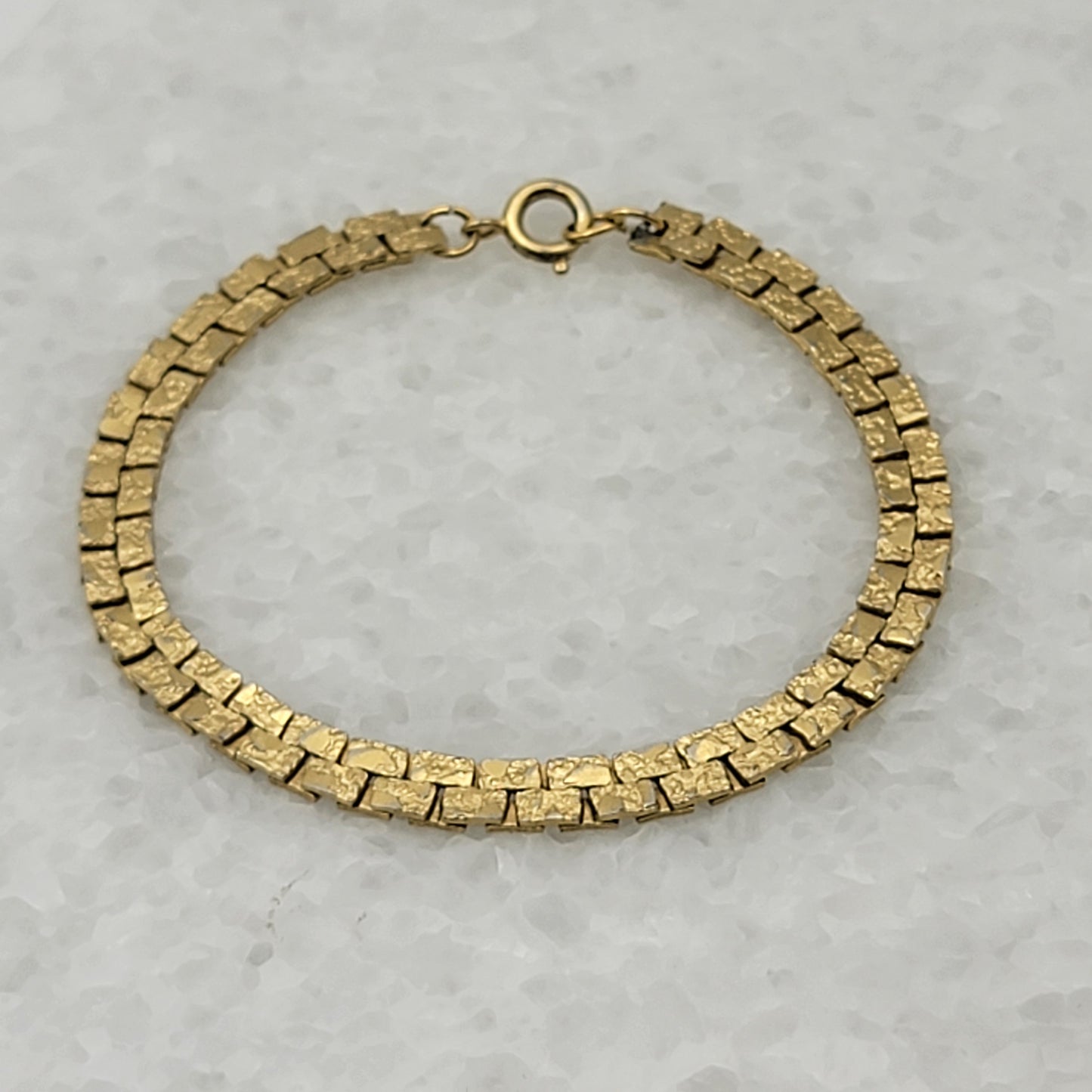 Goldtone Nugget Bracelet