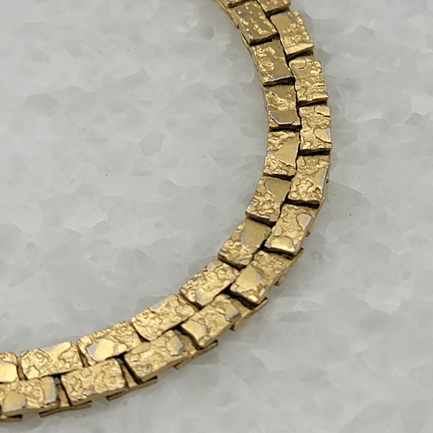 Goldtone Nugget Bracelet