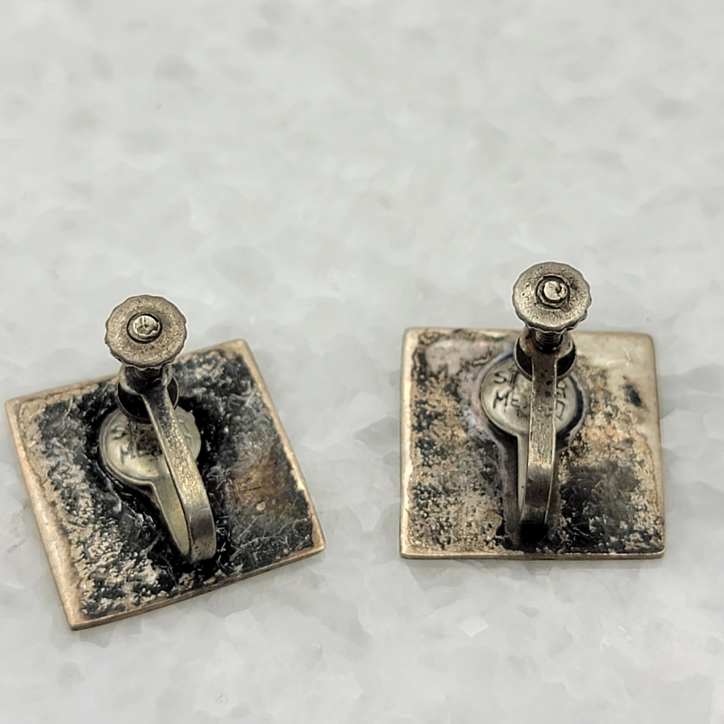 Vintage Mexico Sterling Screwback Earrings