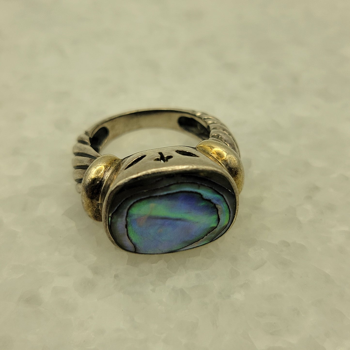 Sterling Abalone Ring