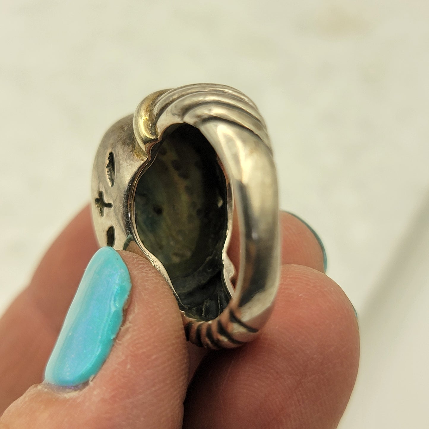 Sterling Abalone Ring