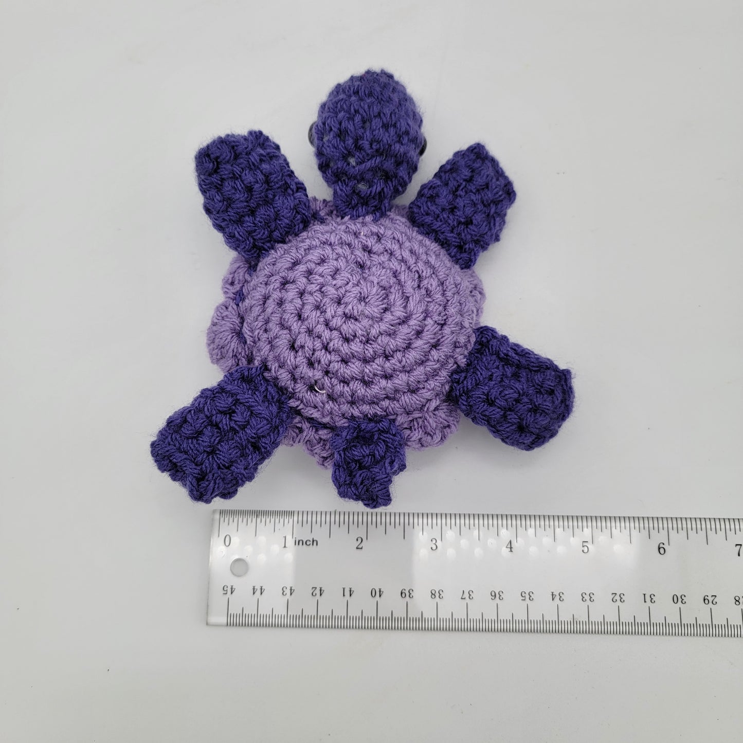 Hand Crocheted Turtle Purple