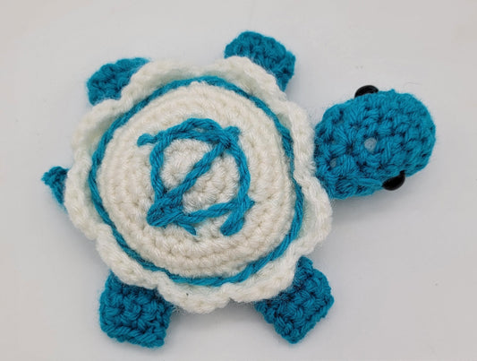 Hand Crocheted Turtle NC Tar Heels