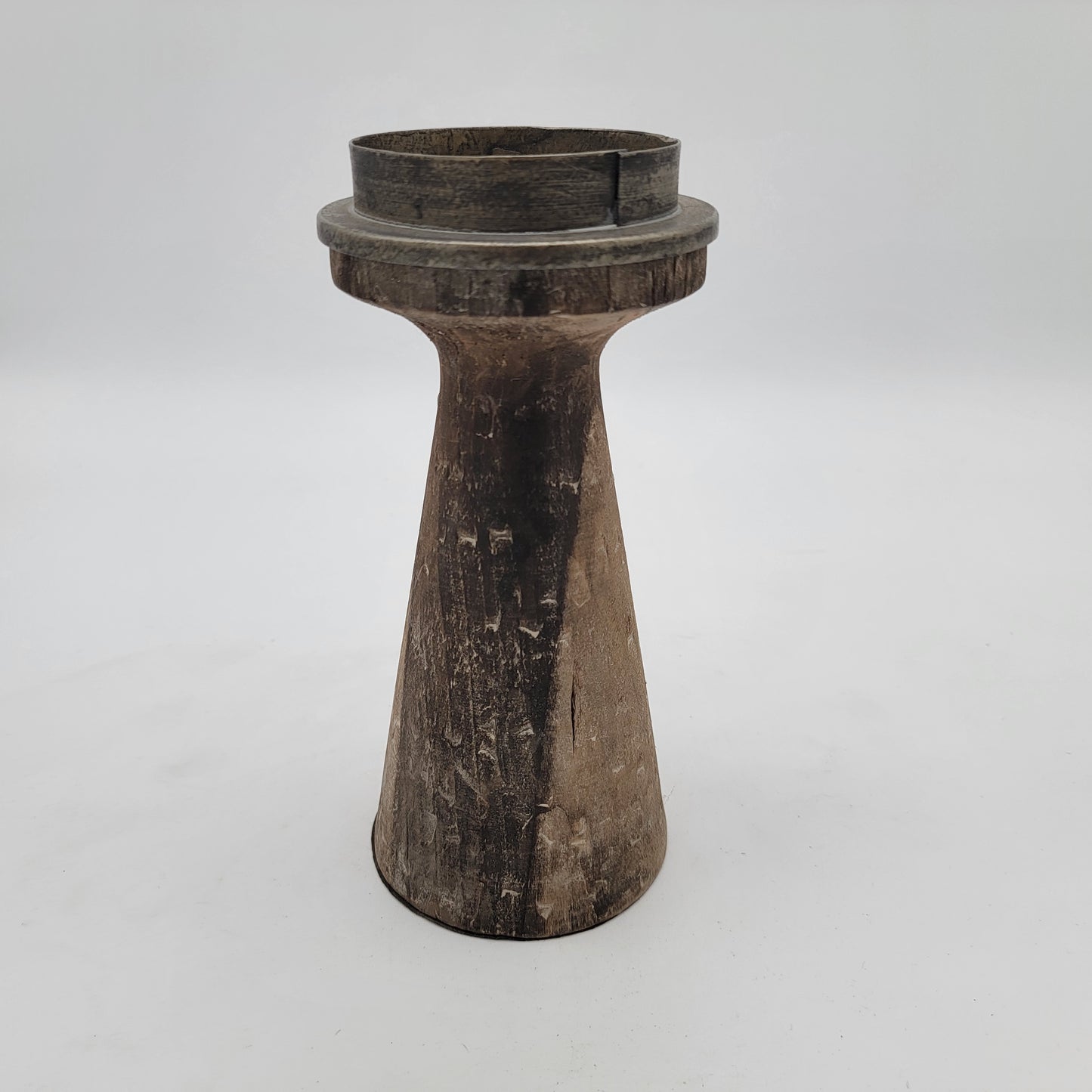 Rustic Wood Candle Holder