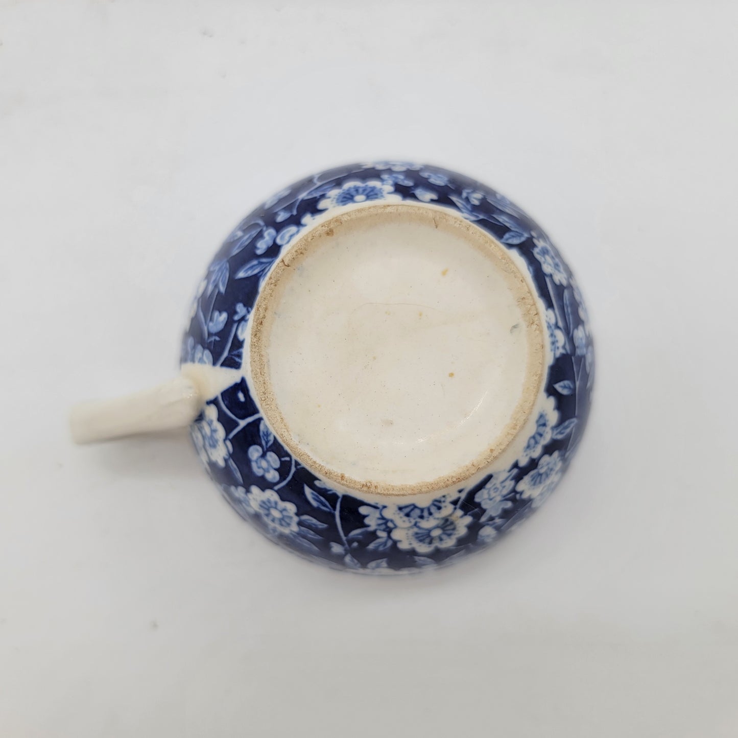 Pair of Blue Calico Teacup and Saucers