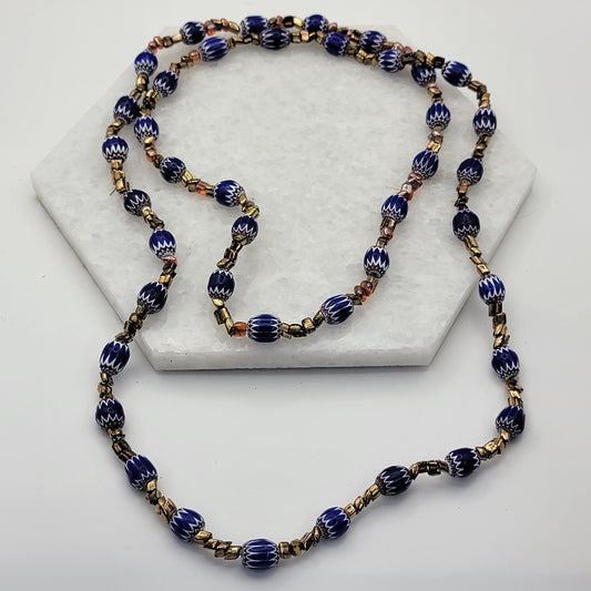 Venetian Chevron Beaded Necklace