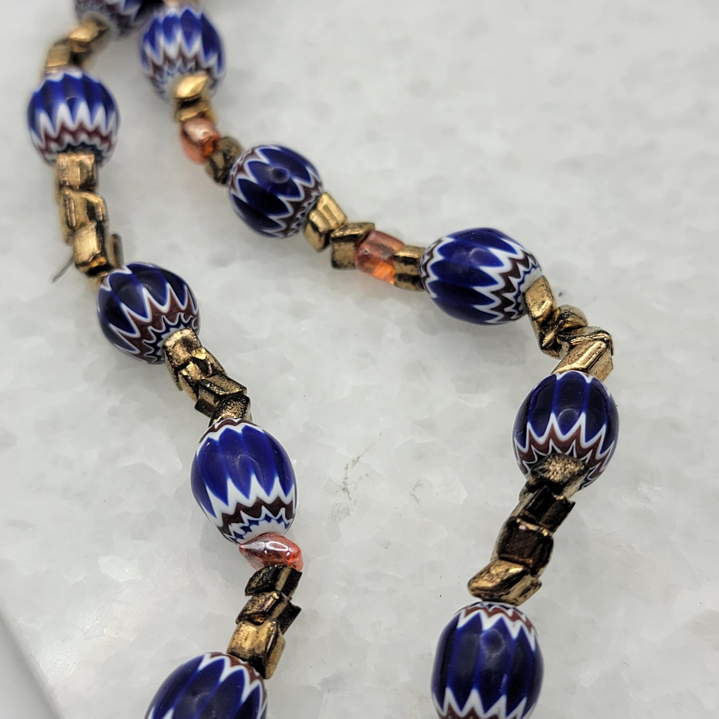 Venetian Chevron Beaded Necklace