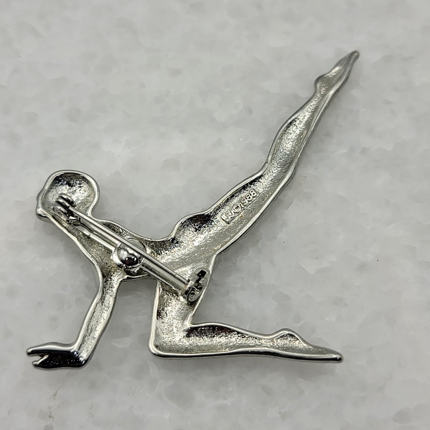 1988 JJ Gymnast Silvertone Pin