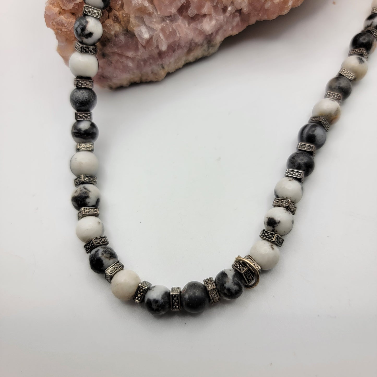 Zebra Jasper Beaded Necklace