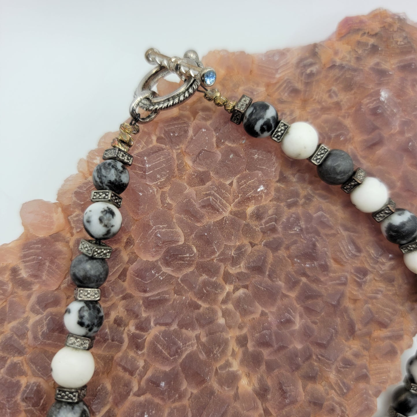 Zebra Jasper Beaded Necklace