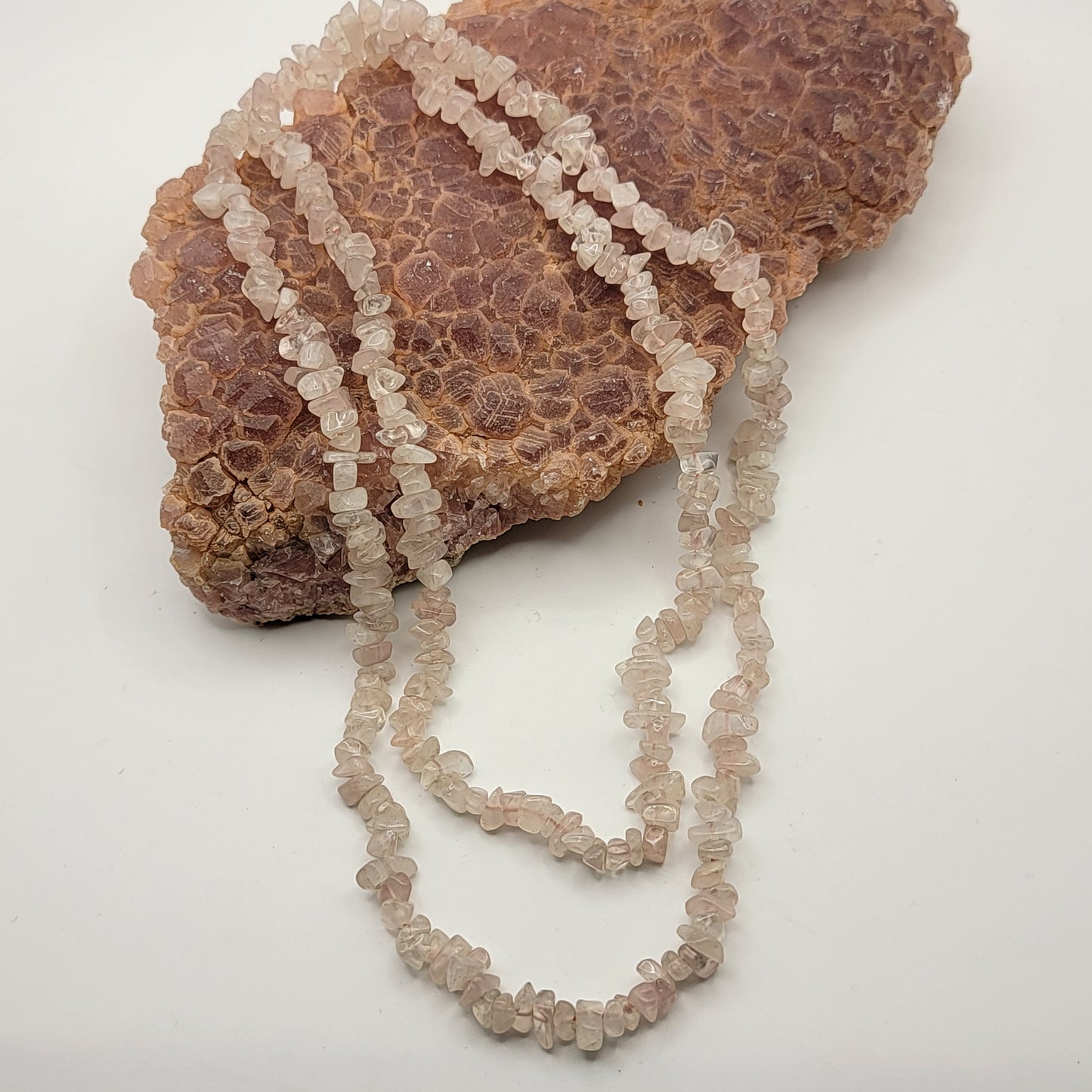 Rose Quartz Chip Necklace