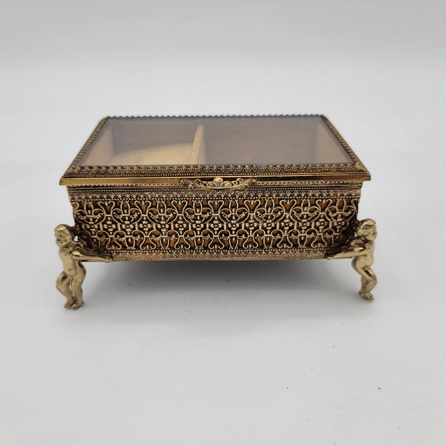 Gold Ormolu Jewelry Casket Music Box