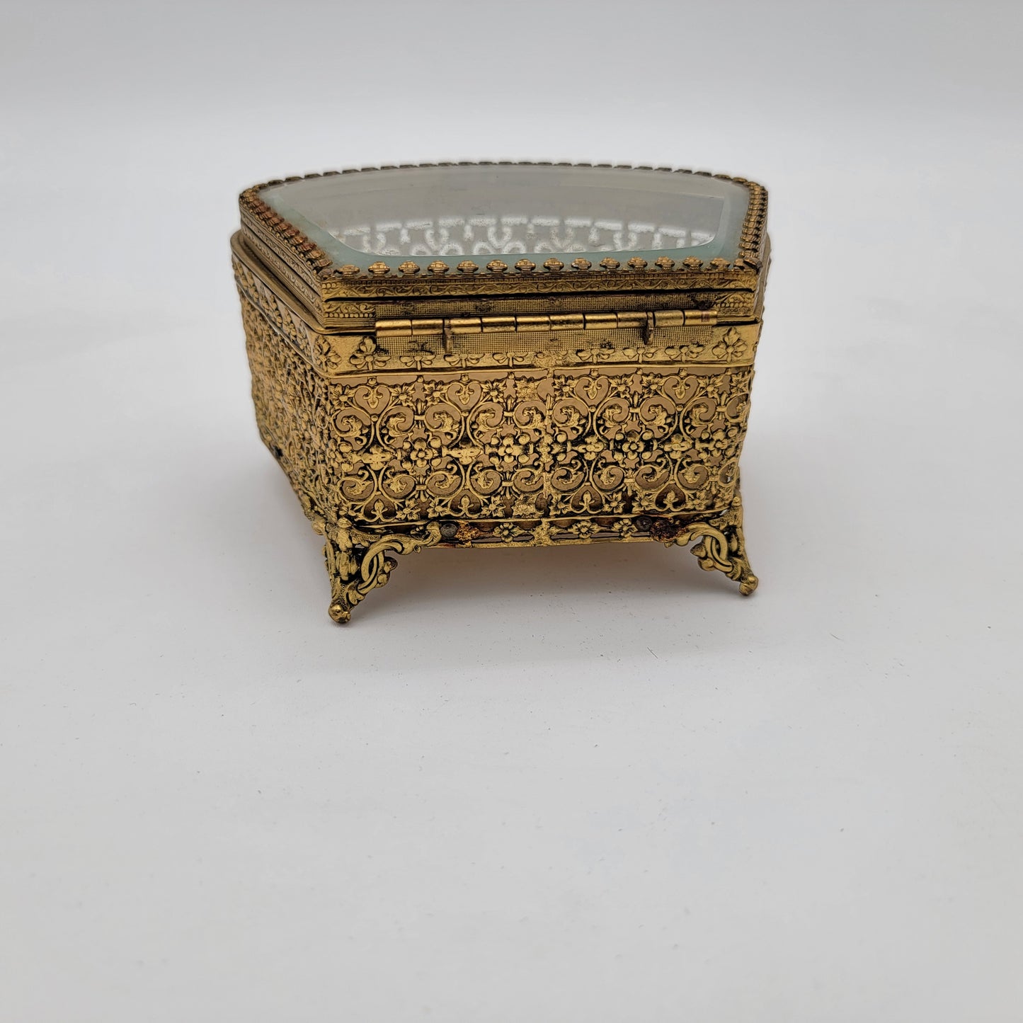 Gold Ormolu Jewelry Casket