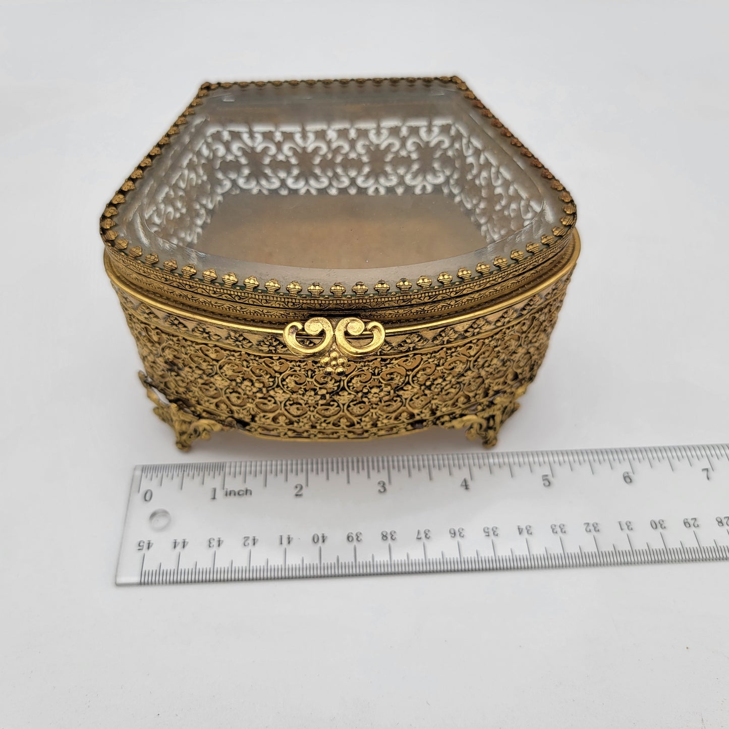 Gold Ormolu Jewelry Casket