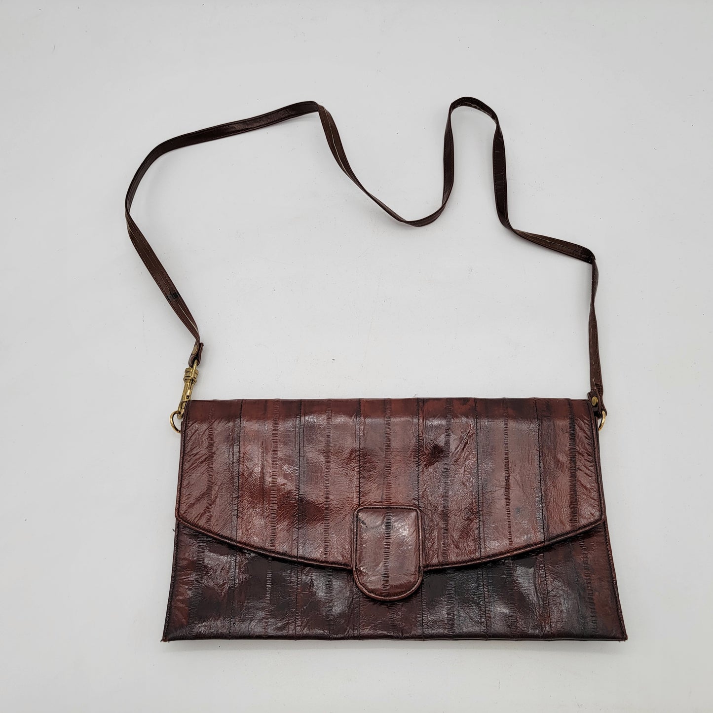 Brown Eelskin Purse