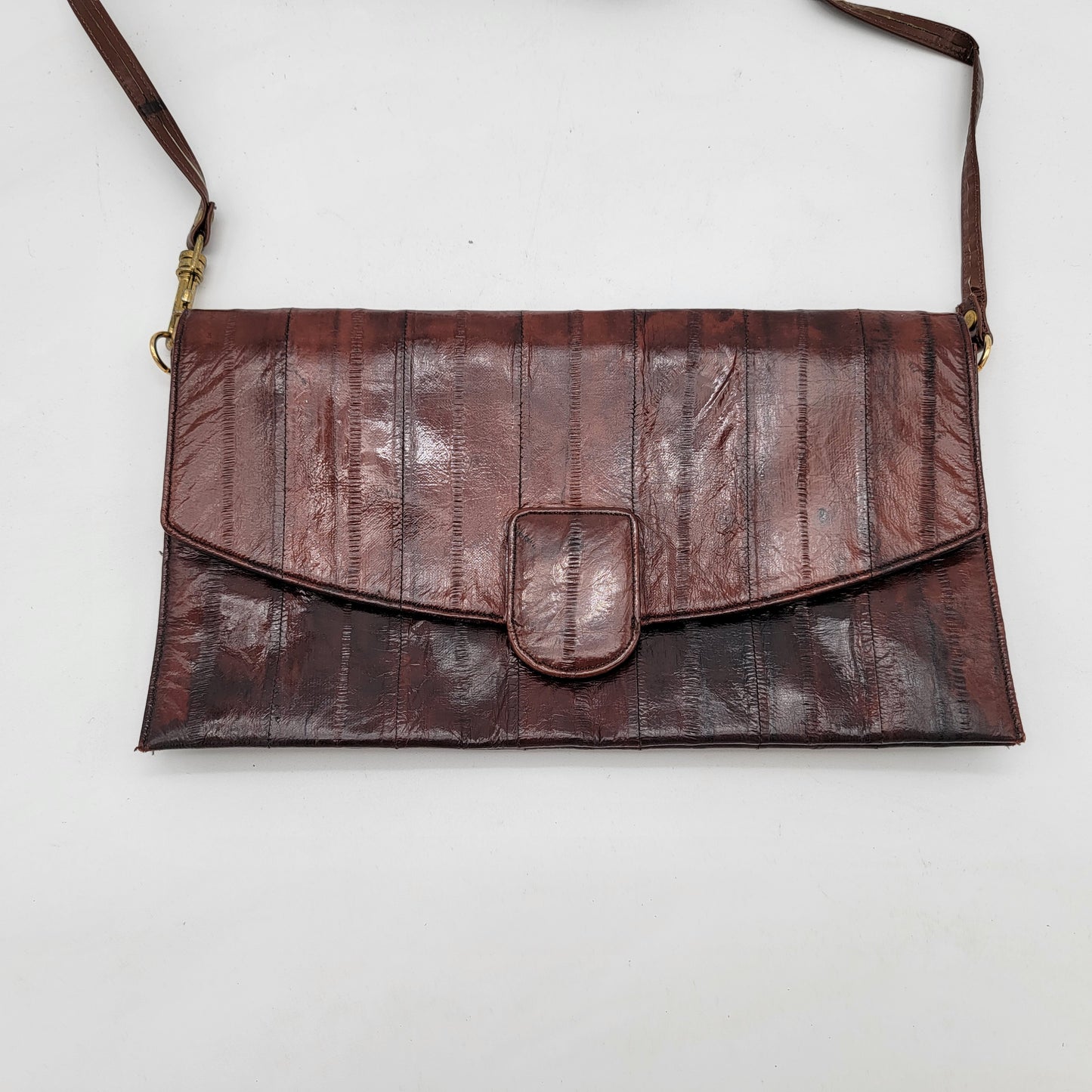 Brown Eelskin Purse