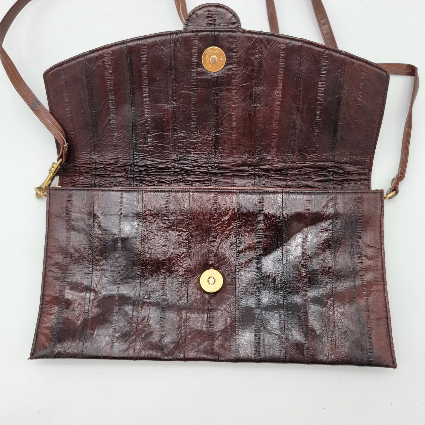 Brown Eelskin Purse