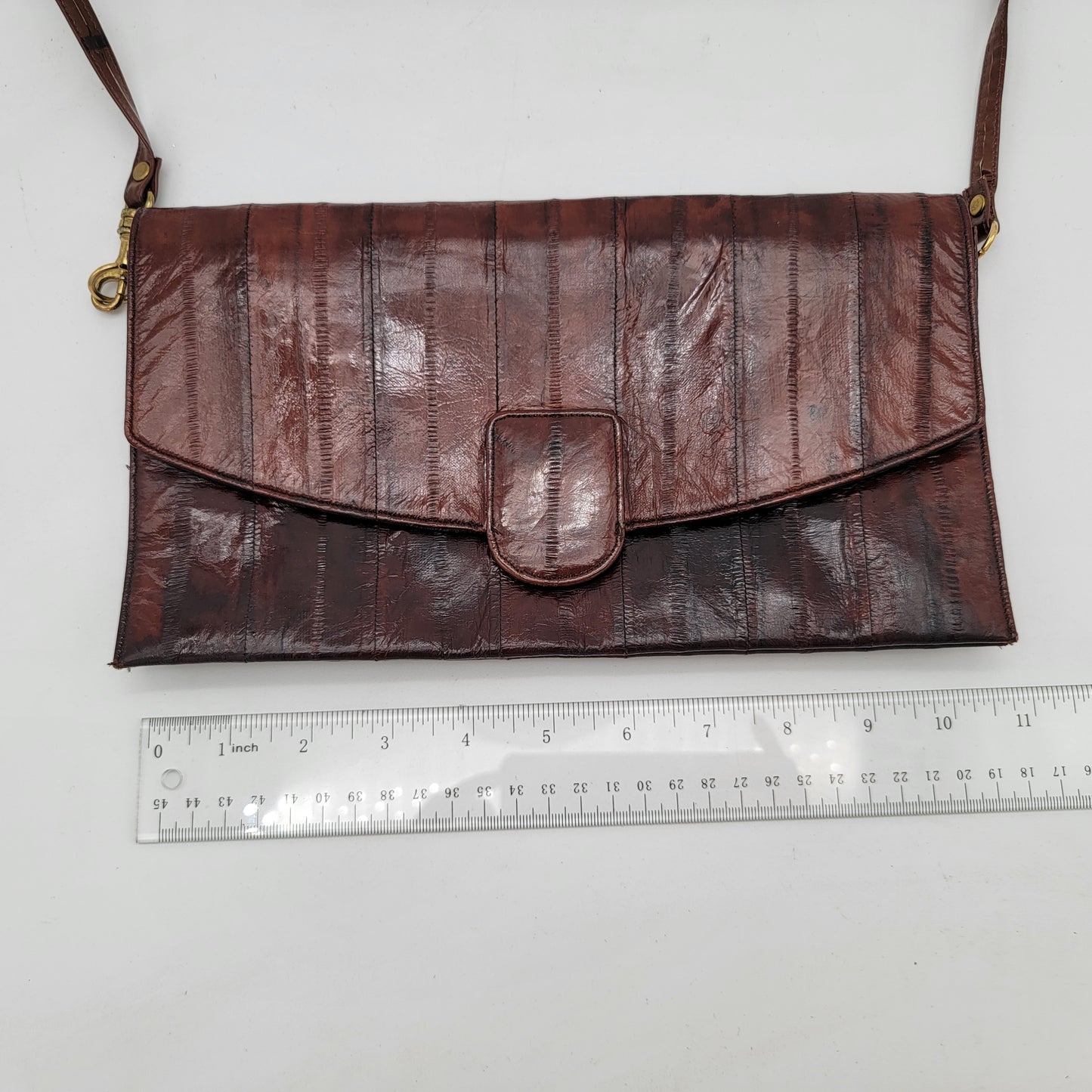 Brown Eelskin Purse