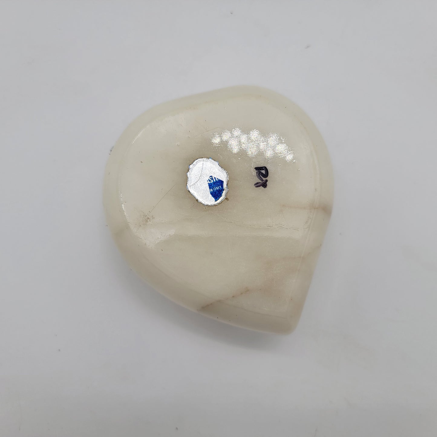 Alabaster Heart Trinket Box