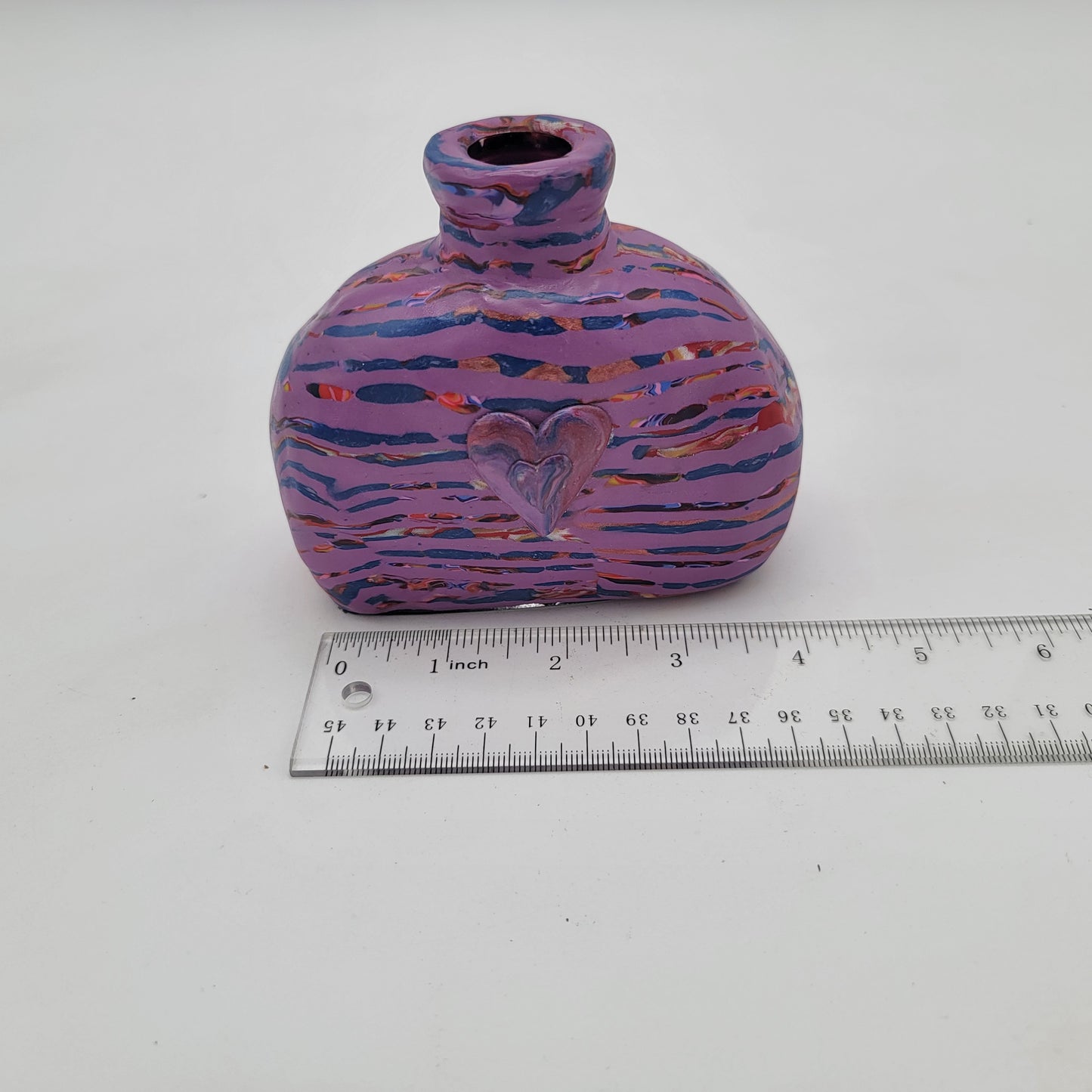 OOAK Painted Glass Bottle Opportunity Village Artist