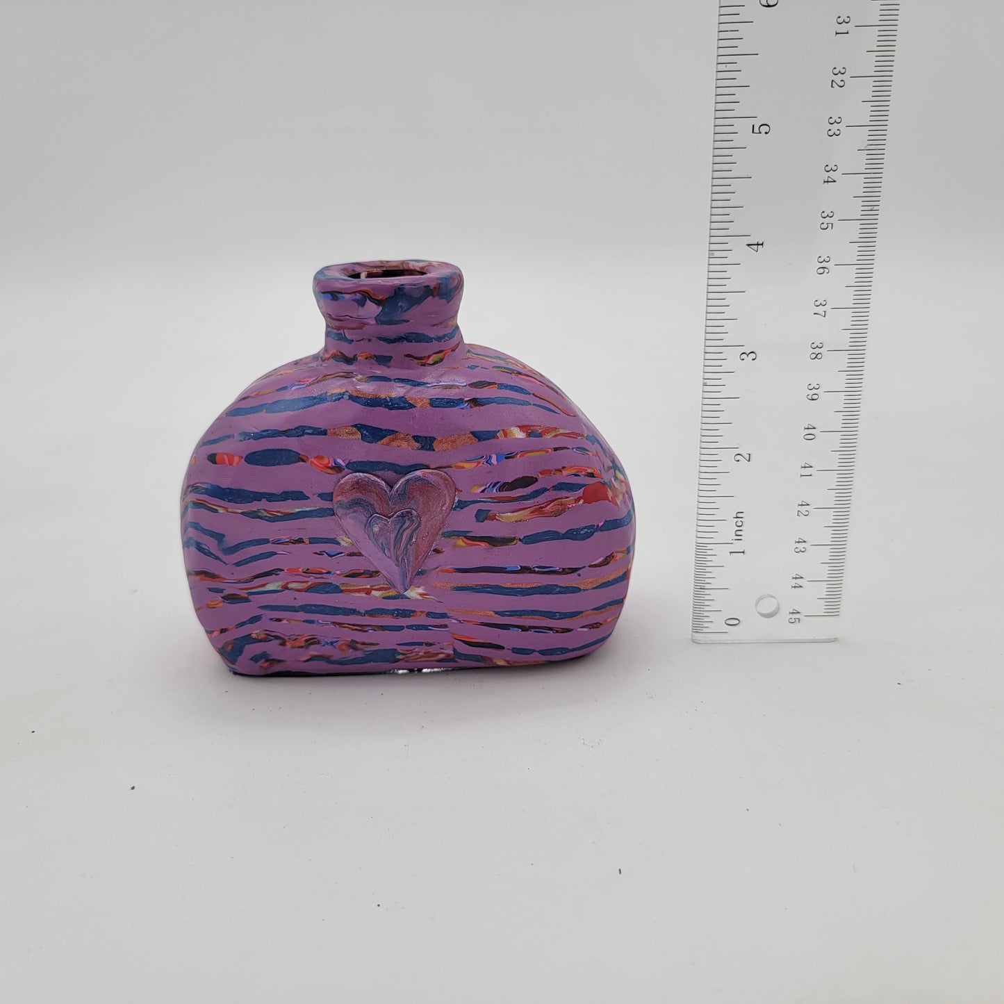 OOAK Painted Glass Bottle Opportunity Village Artist