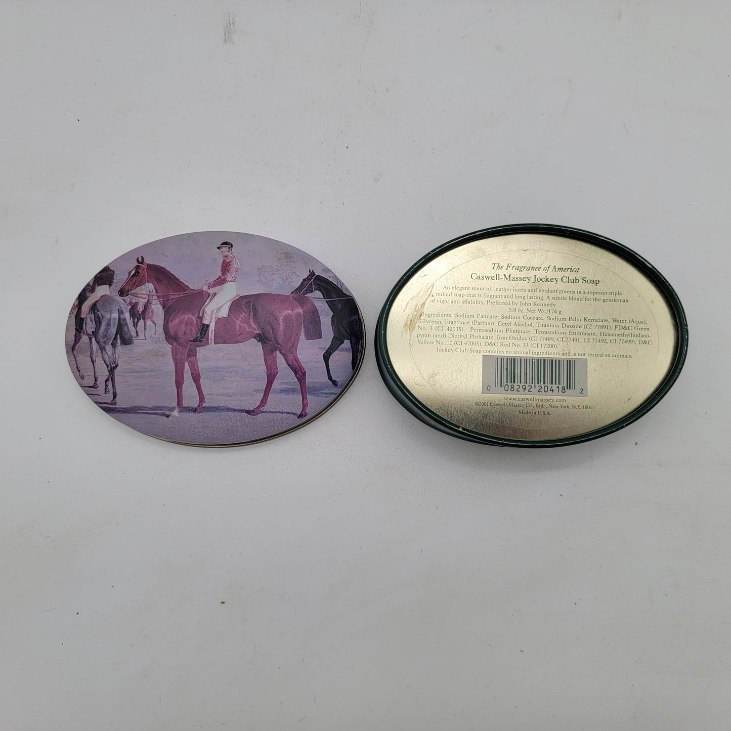 Caswell Massey jockey Club Soap Tin