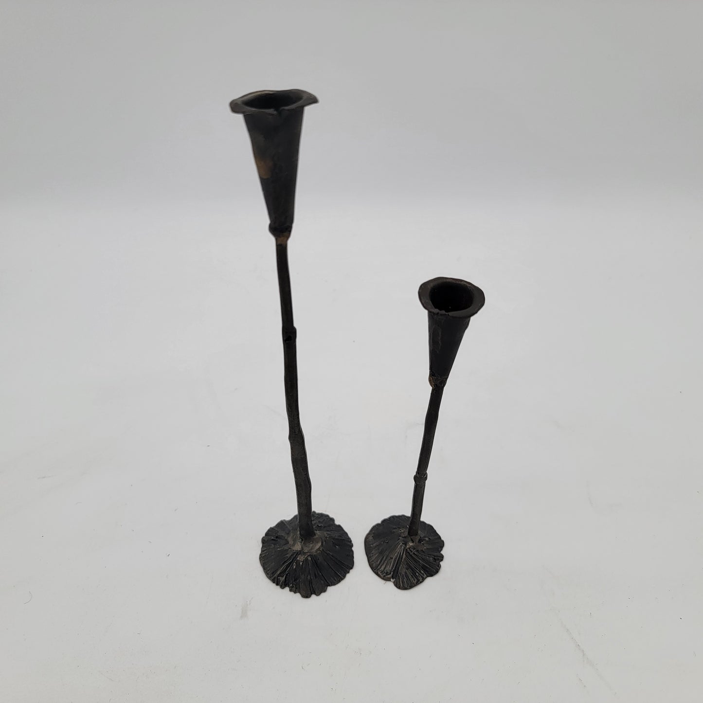 Mid Century Brutalist Candle Holders