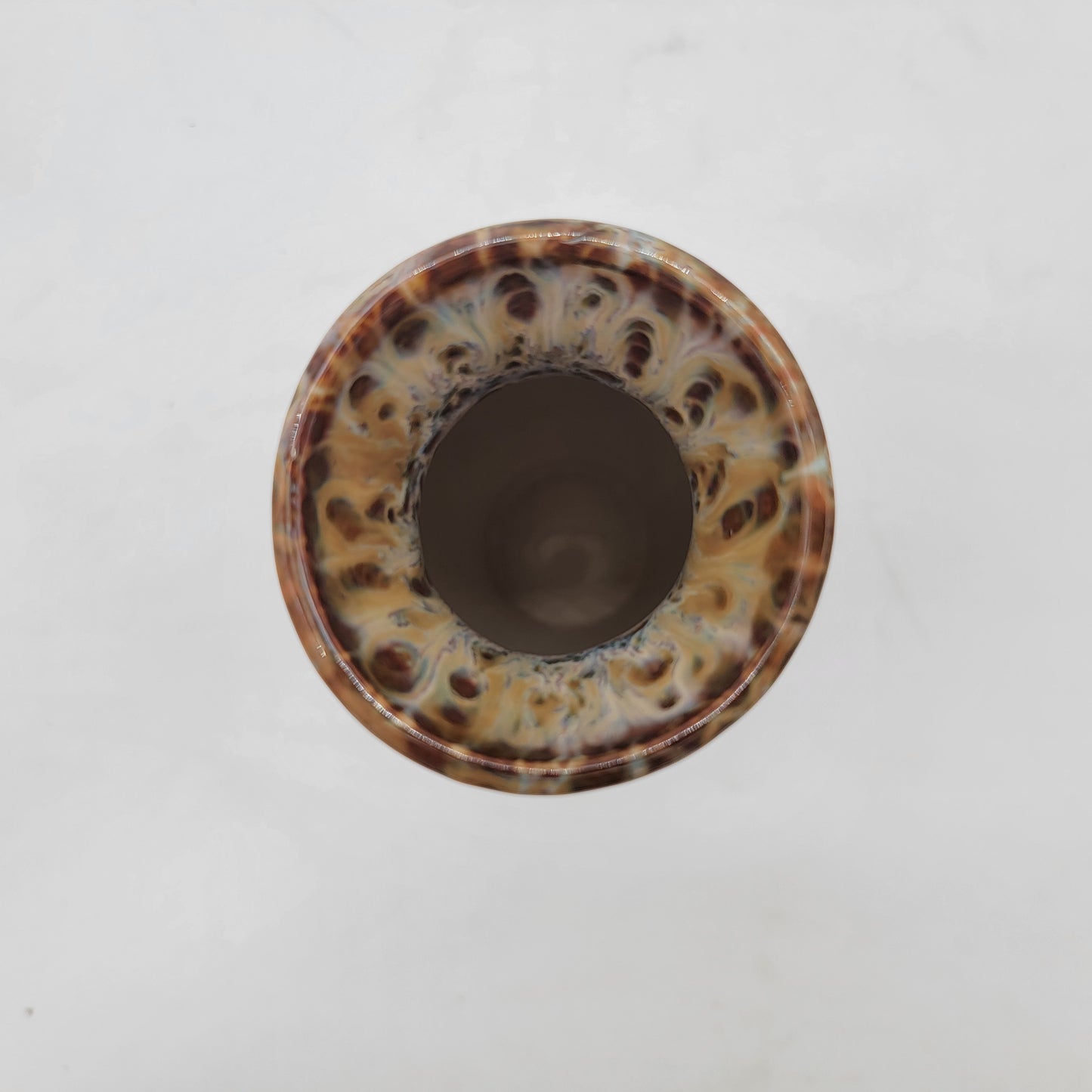 Brown Textured Pottery Vase