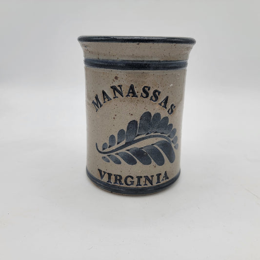 Manassas Virgina Stoneware Crock