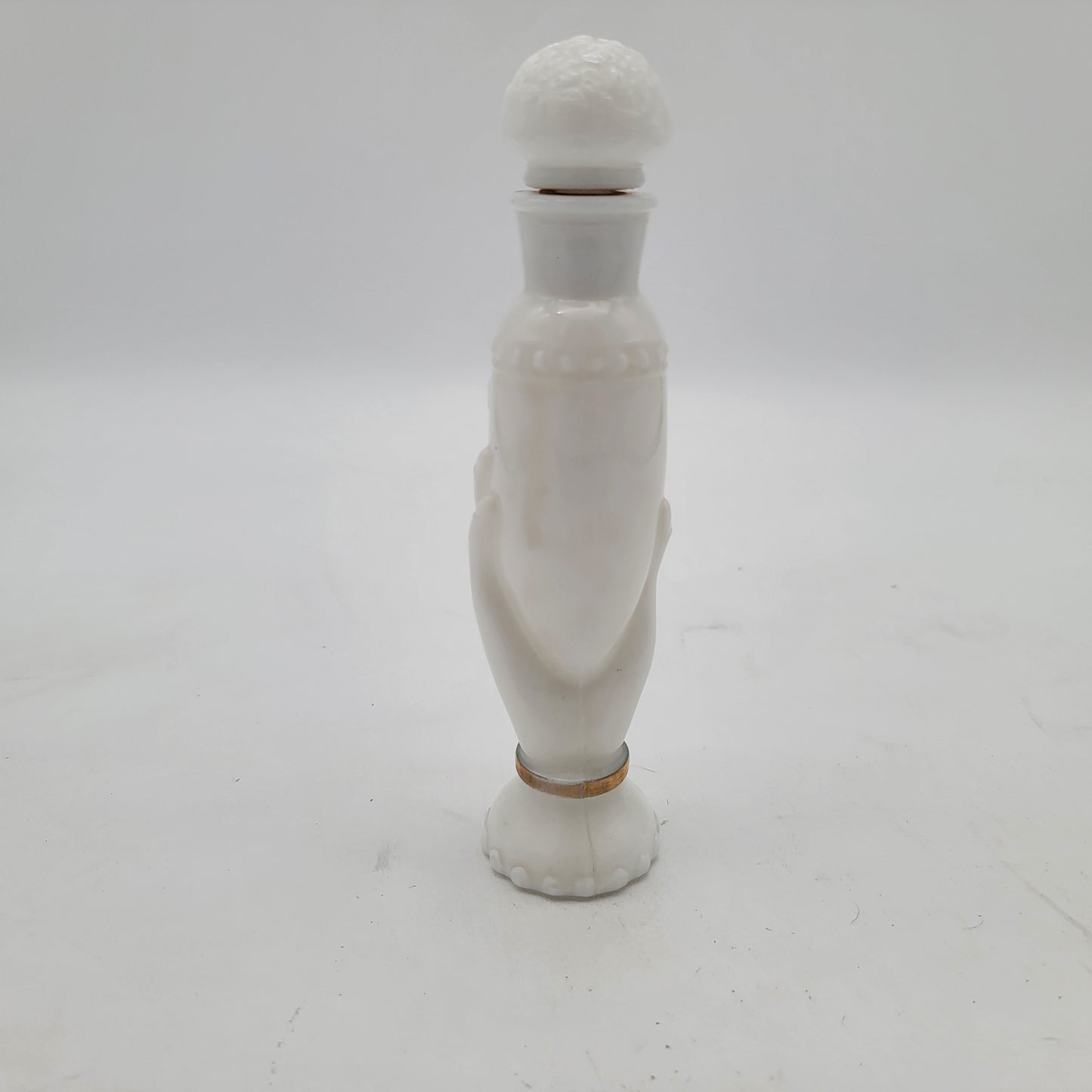 Avon Milk Glass Hand Perfume Bottle