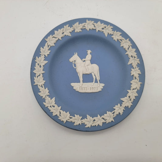 Blue Jasperware RCMP 1873 - 1973 Commemorative Plate