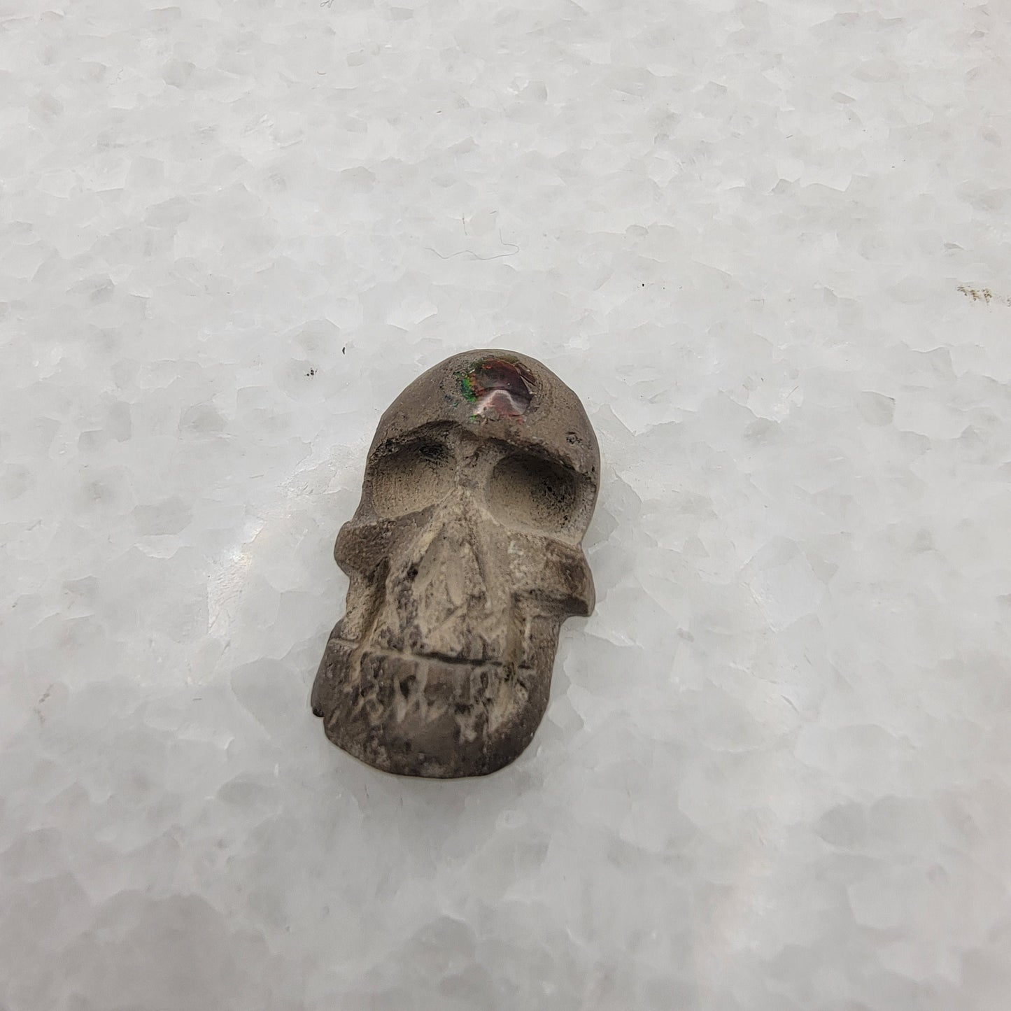 Carved Opal Skull b