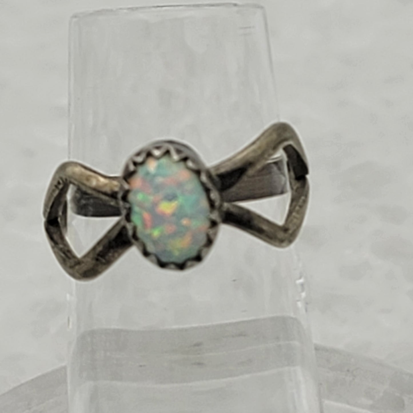 925 Sterling Silver Opal Ring