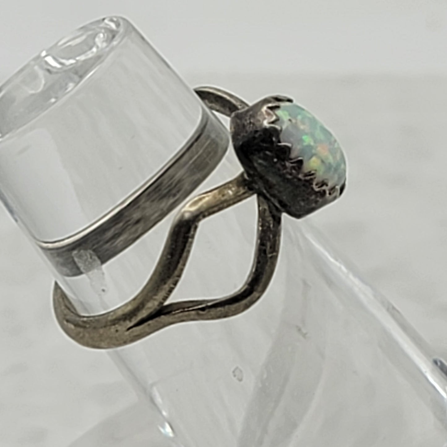 925 Sterling Silver Opal Ring