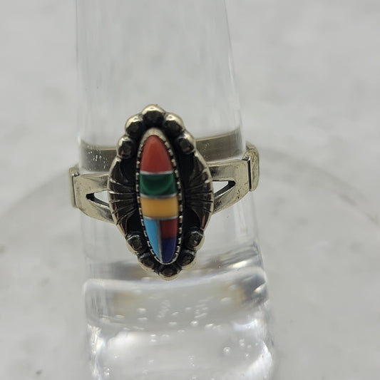 Signed Zuni Sterling Ring Size 5.75 Long