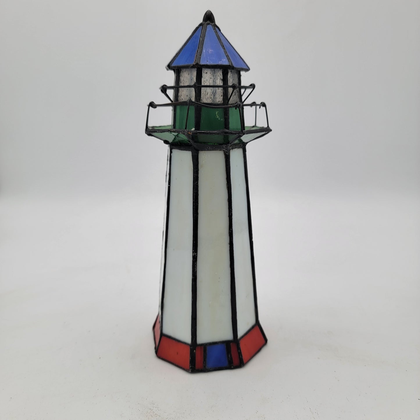 Stained Glass Lighthouse Light  - No bulb