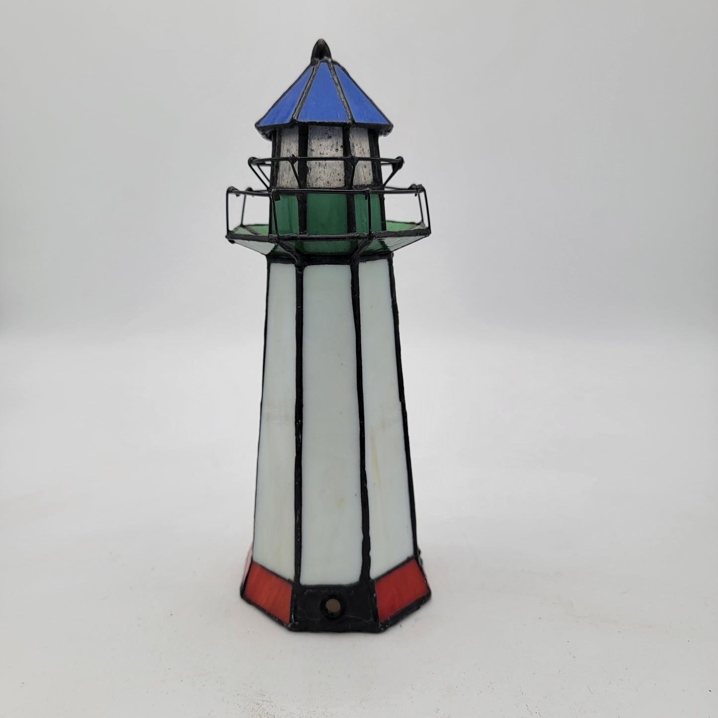 Stained Glass Lighthouse Light  - No bulb