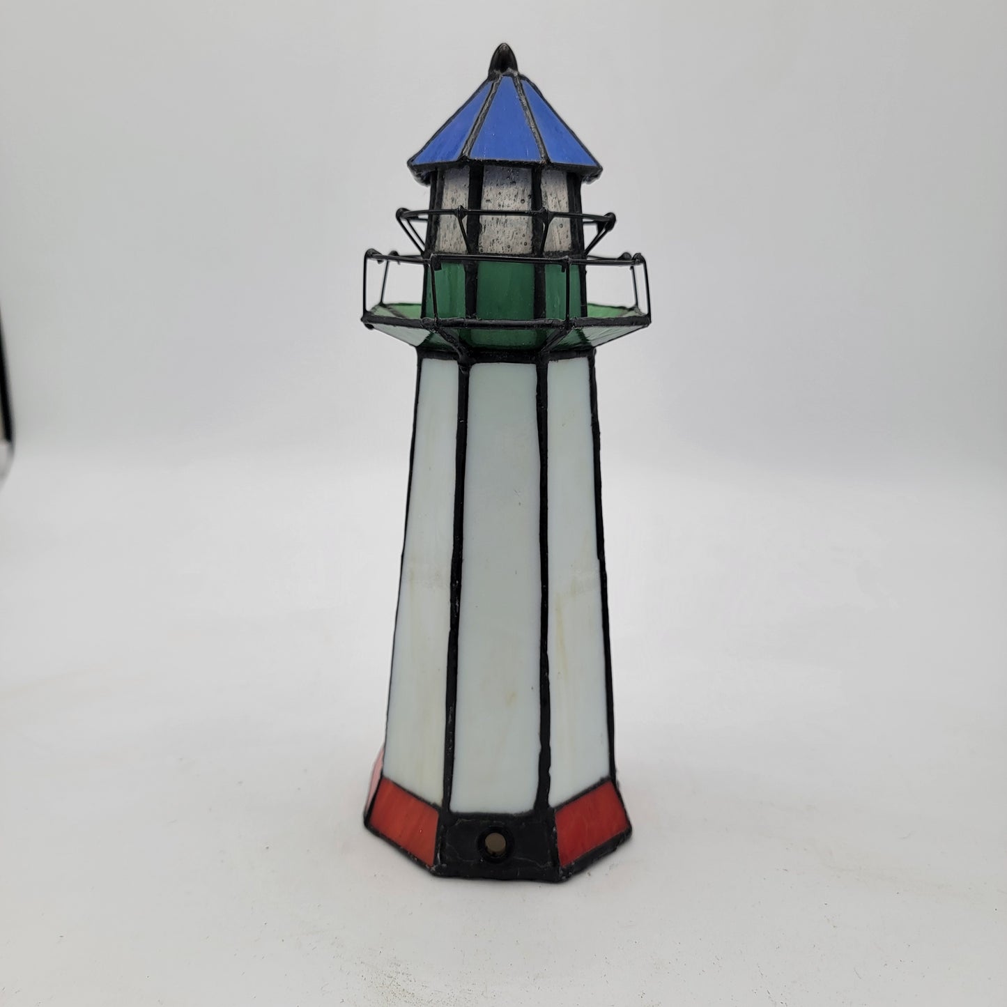 Stained Glass Lighthouse Light  - No bulb