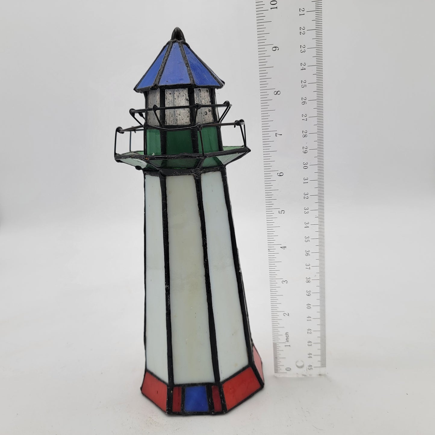 Stained Glass Lighthouse Light  - No bulb