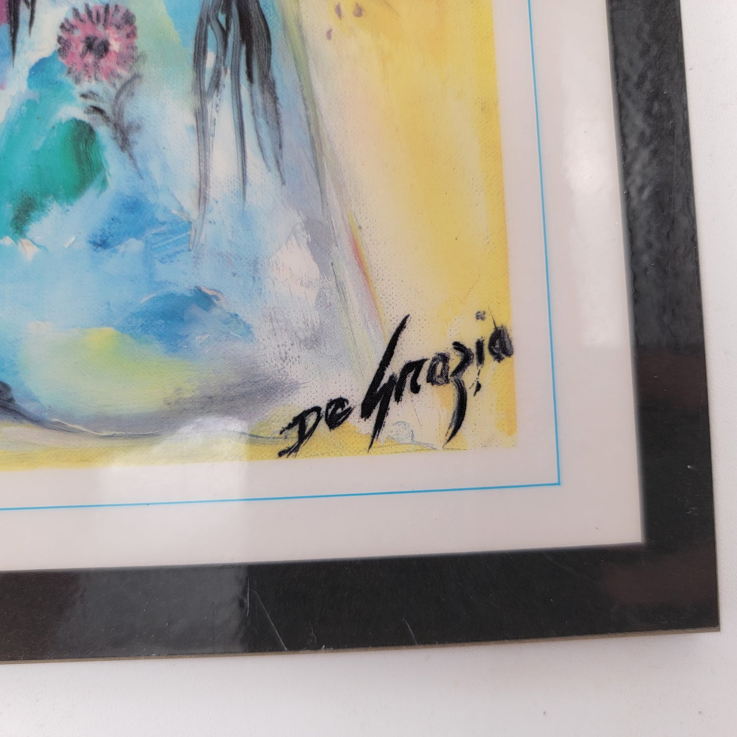 DeGrazia Print on Board "Little Turquoise Madonna"